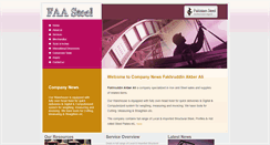 Desktop Screenshot of faasteel.com
